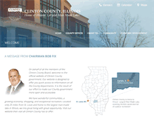 Tablet Screenshot of clintonco.illinois.gov
