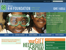 Tablet Screenshot of 4hfoundation.illinois.edu