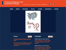 Tablet Screenshot of biophysics.illinois.edu