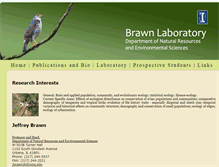 Tablet Screenshot of brawn.nres.illinois.edu