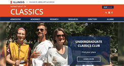 Desktop Screenshot of classics.illinois.edu