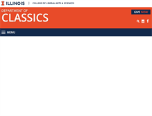 Tablet Screenshot of classics.illinois.edu