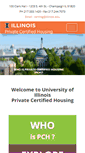 Mobile Screenshot of certified.housing.illinois.edu