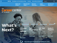 Tablet Screenshot of careercenter.illinois.edu
