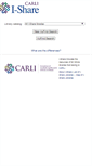 Mobile Screenshot of i-share.carli.illinois.edu
