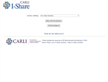Tablet Screenshot of i-share.carli.illinois.edu