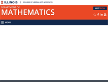 Tablet Screenshot of math.illinois.edu
