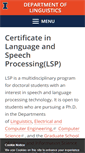 Mobile Screenshot of lsp.linguistics.illinois.edu