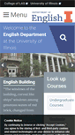 Mobile Screenshot of english.illinois.edu