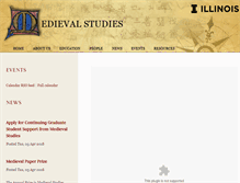 Tablet Screenshot of medieval.illinois.edu