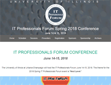 Tablet Screenshot of itproforum.illinois.edu