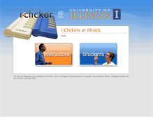Tablet Screenshot of iclicker.illinois.edu