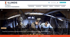 Desktop Screenshot of physics.illinois.edu