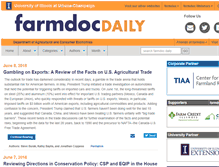 Tablet Screenshot of farmdocdaily.illinois.edu