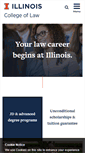 Mobile Screenshot of law.illinois.edu