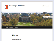 Tablet Screenshot of copyright.illinois.edu