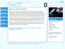 Tablet Screenshot of neuroscience.illinois.edu