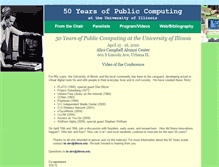 Tablet Screenshot of 50years.lis.illinois.edu