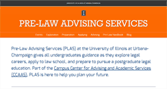 Desktop Screenshot of prelaw.illinois.edu