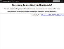 Tablet Screenshot of media.itcs.illinois.edu
