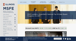 Desktop Screenshot of msfe.illinois.edu