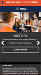 Mobile Screenshot of history.illinois.edu