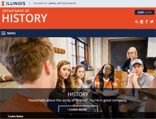 Tablet Screenshot of history.illinois.edu