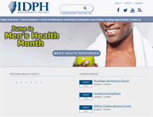 Tablet Screenshot of dph.illinois.gov