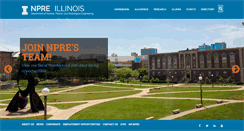 Desktop Screenshot of npre.illinois.edu