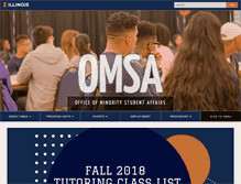 Tablet Screenshot of omsa.illinois.edu