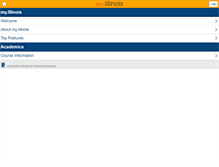 Tablet Screenshot of my.illinois.edu