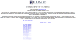 Desktop Screenshot of fac.illinois.edu