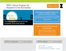 Tablet Screenshot of iprh.illinois.edu