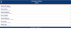 Desktop Screenshot of m.library.illinois.edu