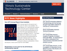 Tablet Screenshot of istc.illinois.edu