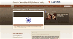 Desktop Screenshot of csames.illinois.edu