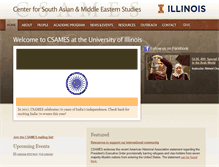 Tablet Screenshot of csames.illinois.edu