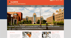 Desktop Screenshot of corporaterelations.illinois.edu