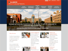 Tablet Screenshot of corporaterelations.illinois.edu
