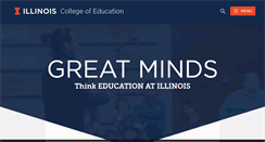 Desktop Screenshot of education.illinois.edu