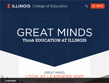 Tablet Screenshot of education.illinois.edu