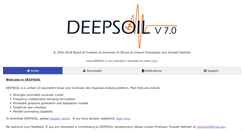 Desktop Screenshot of deepsoil.cee.illinois.edu