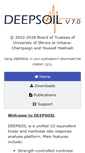 Mobile Screenshot of deepsoil.cee.illinois.edu