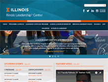 Tablet Screenshot of leadership.illinois.edu