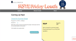 Desktop Screenshot of fridaylunch.mste.illinois.edu