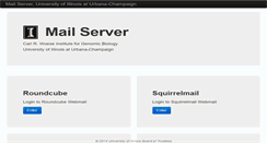 Desktop Screenshot of mail.igb.illinois.edu