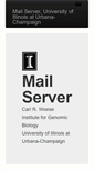 Mobile Screenshot of mail.igb.illinois.edu