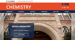 Desktop Screenshot of chemistry.illinois.edu