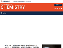 Tablet Screenshot of chemistry.illinois.edu