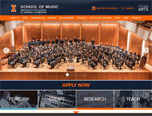Tablet Screenshot of music.illinois.edu